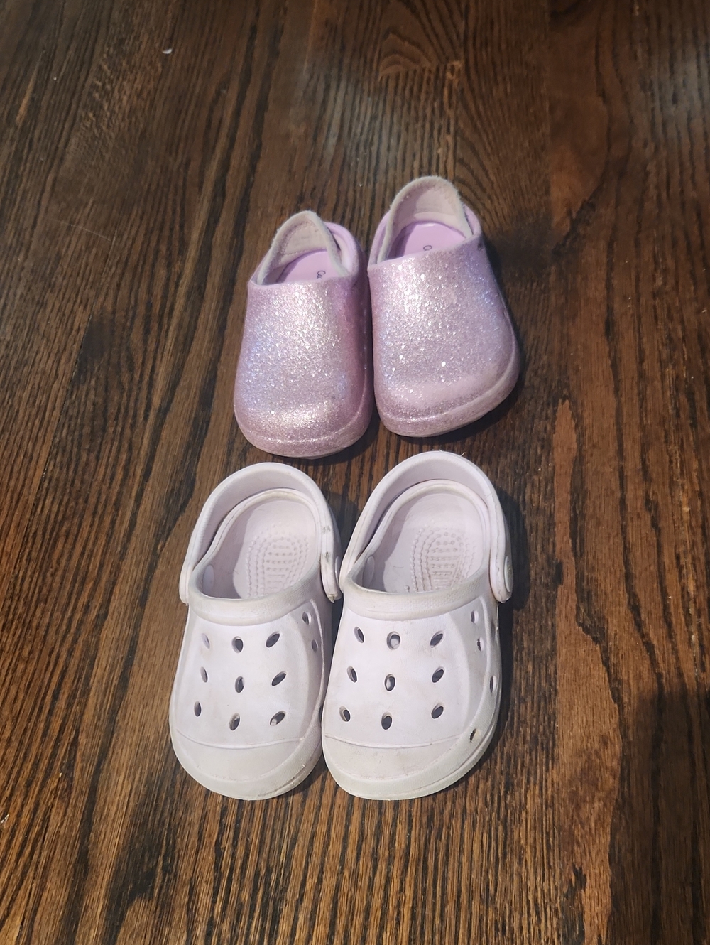 Kids Slip-On Glitter Shoes and Ventilated Clogs - Purple